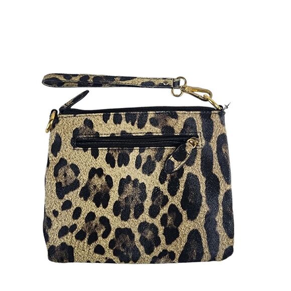 Nicole Miller Leopard Print Wristlet - Picture 5 of 6